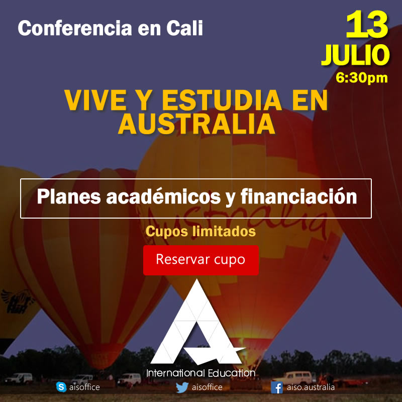 Charla informativa en Cali: Planes académicos y financiación para estudiar en Australia