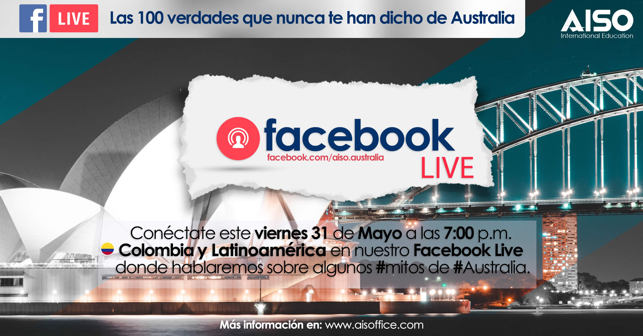 FaceBook Live 100 verdades sobre Australia