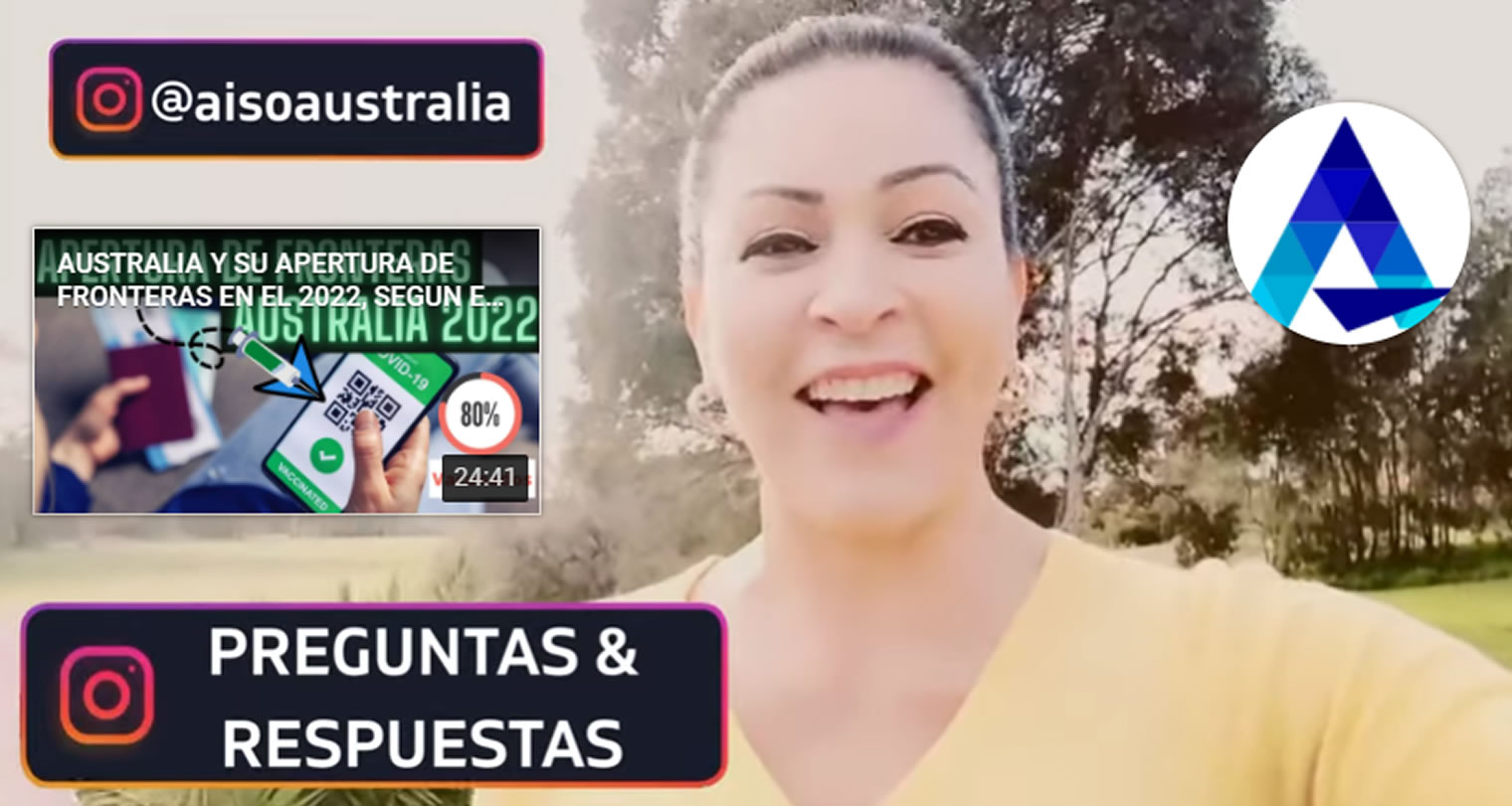 PATRICIA ISAZA INSTAGRAM LIVE AISO AUSTRALIA