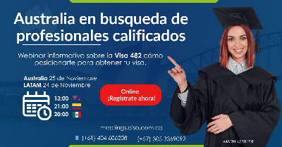 Webinar informativo sobre la Visa 482