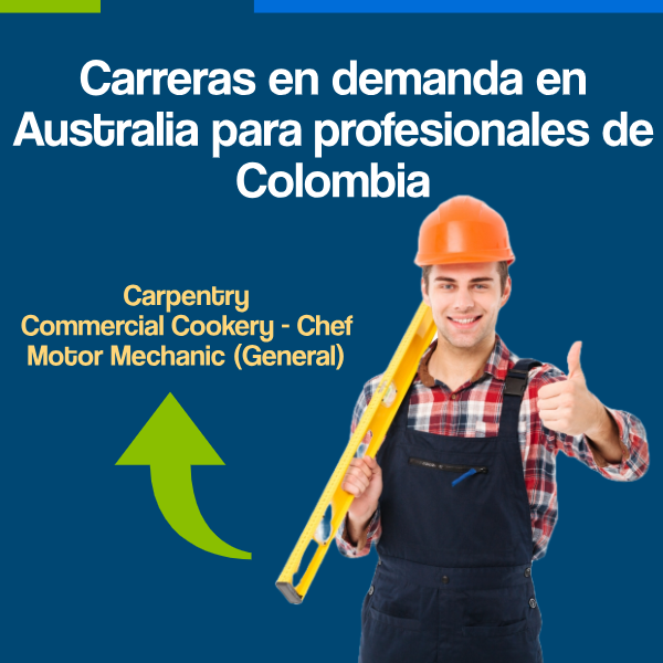 carreras en demanda para colombianos en Australia
